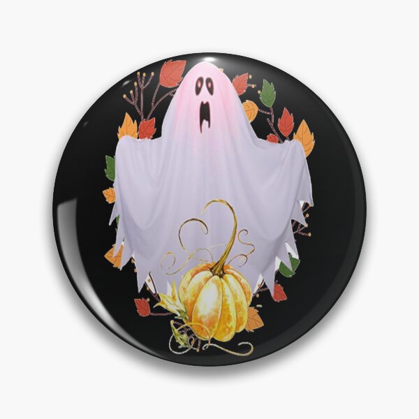 Item preview, Ghost and Pumpkin Design Spooky Halloween kawaii fun design,  Vintage Halloween, Kawaii Carved Pumpkin Vibes,Witches Brew And All Things Halloween designed and sold by Adri Barnard.