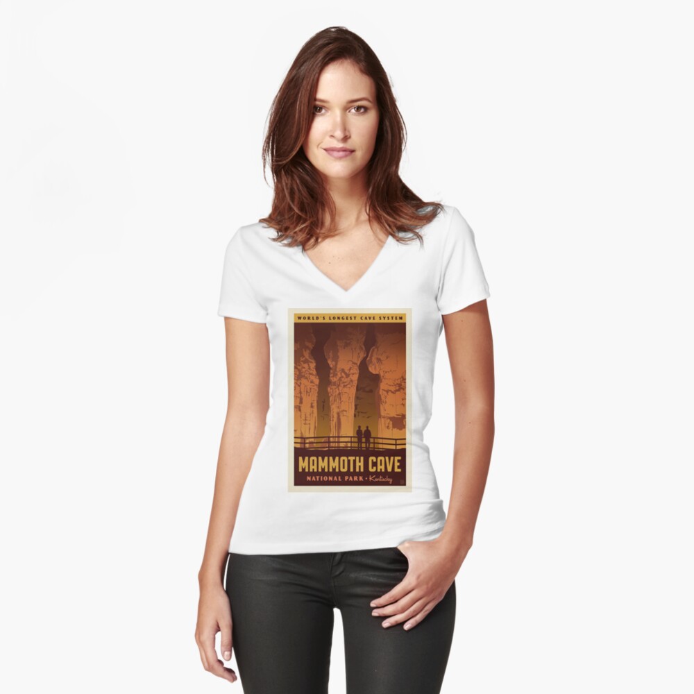 Item preview, Fitted V-Neck T-Shirt designed and sold by DojiHome.