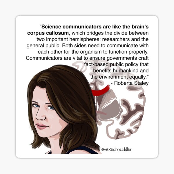 #SciComm100: Roberta Staley Sticker