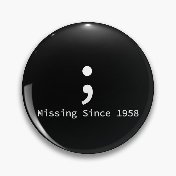 Item preview, Semicolon; missing since 1958 designed and sold by yoshra.