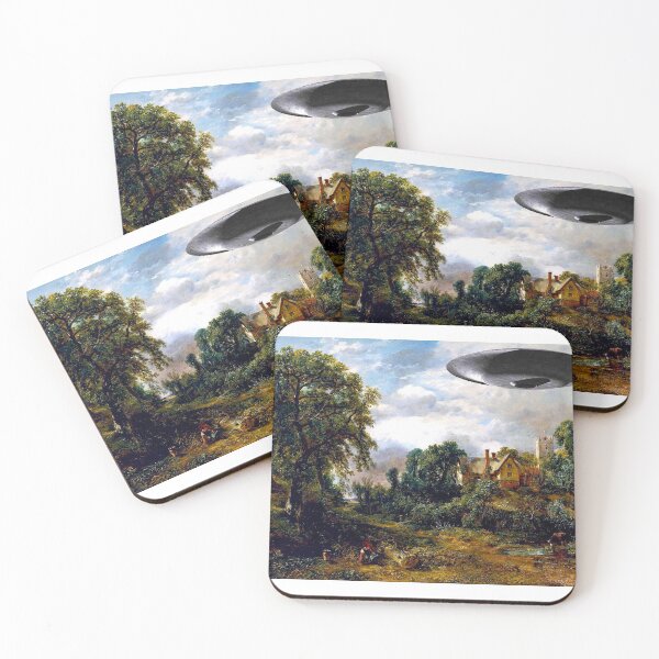Item preview, The Glebe Farm with UFO designed and sold by johnparker007.