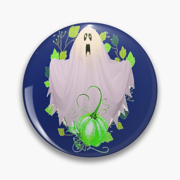 Item preview, Ghost and Pumpkin Design Spooky Halloween kawaii fun design, nr 2, Vintage Halloween, Kawaii Carved Pumpkin Vibes,Witches Brew And All Things Halloween designed and sold by Adri Barnard.