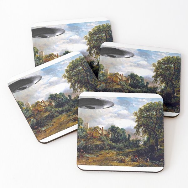 Item preview, The Glebe Farm with UFO (Mirrored) designed and sold by johnparker007.