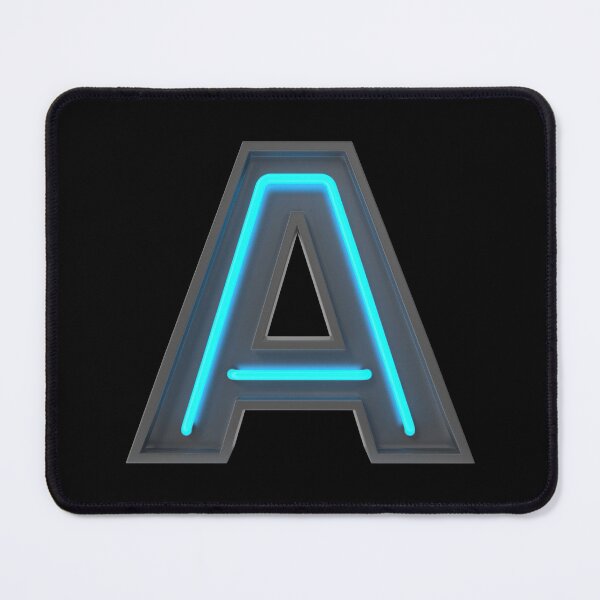 Item preview, Blue Neon Sign Letter A designed and sold by Ruby Jackson.