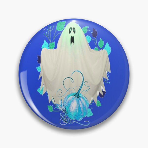 Item preview,  Ghost and Pumpkin Design Spooky Halloween kawaii fun design, nr 3, Vintage Halloween, Kawaii Carved Pumpkin Vibes,Witches Brew And All Things Halloween designed and sold by Adri Barnard.