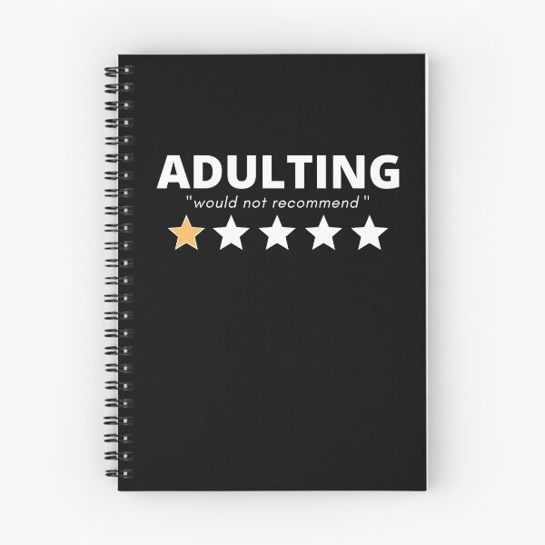 Item preview, Adulting Would Not Recommend 1 Star Rating Funny Slogan Design designed and sold by Viral-Style.