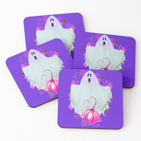 Item preview, Ghost and Pumpkin Design Spooky Halloween kawaii fun design, nr 4,  Vintage Halloween, Kawaii Carved Pumpkin Vibes,Witches Brew And All Things Halloween designed and sold by Adri Barnard.