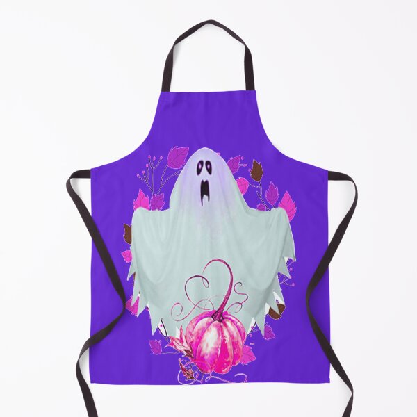 Item preview, Ghost and Pumpkin Design Spooky Halloween kawaii fun design, nr 4,  Vintage Halloween, Kawaii Carved Pumpkin Vibes,Witches Brew And All Things Halloween designed and sold by Adri Barnard.