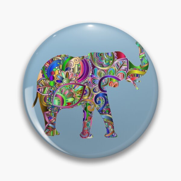Item preview,  Paisley Green-Mandala Elephant-Psychedelic Colors designed and sold by DiensDesign.