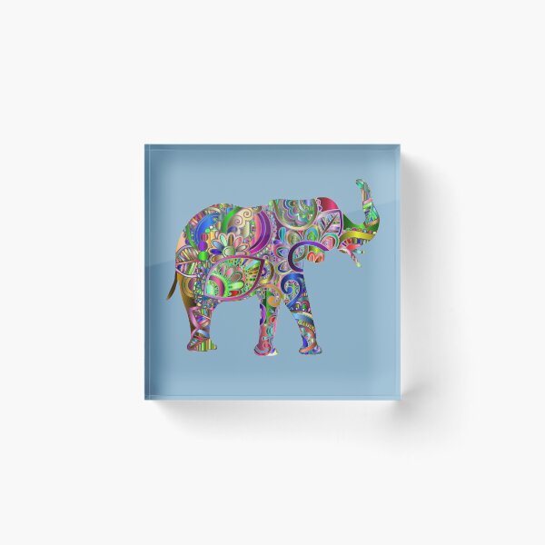 Item preview,  Paisley Green-Mandala Elephant-Psychedelic Colors designed and sold by DiensDesign.