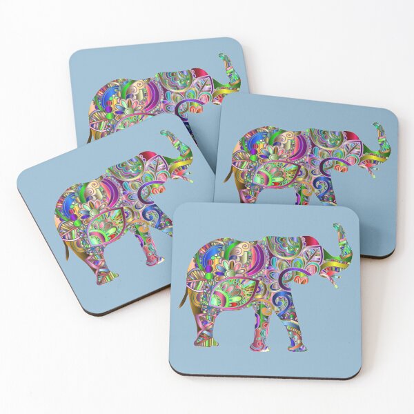 Item preview,  Paisley Green-Mandala Elephant-Psychedelic Colors designed and sold by DiensDesign.