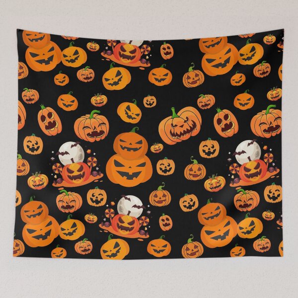 Item preview, Halloween Pumpkin Pattern designed and sold by CreativeMansion.
