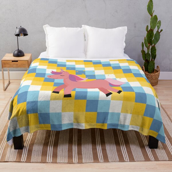 Item preview, Geometric Unicorn Yellow Background designed and sold by DAFIN.