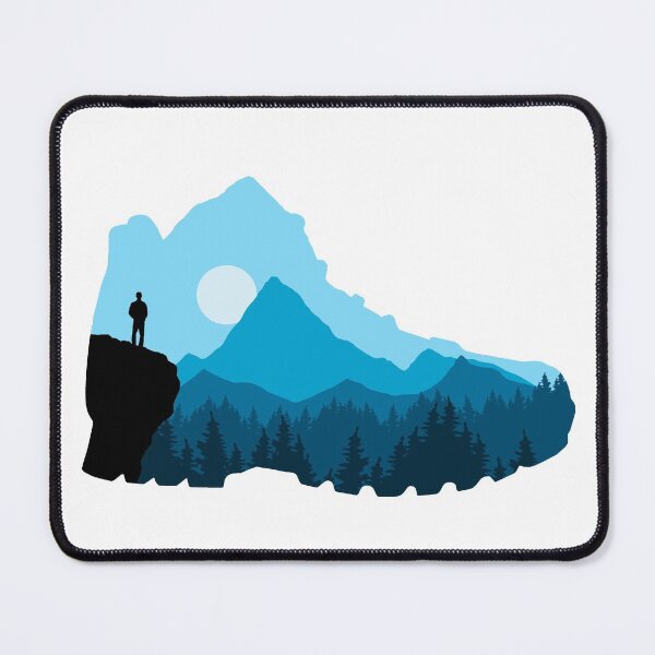 Item preview, Hiking boots, colorful landscape designed and sold by landscapeworlds.