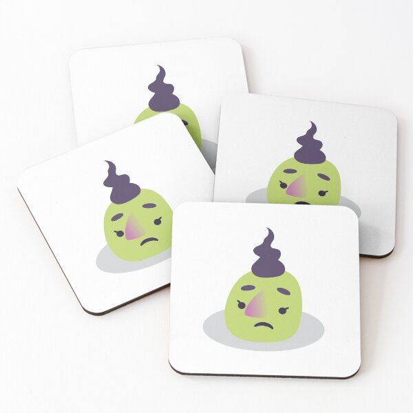 Item preview, Little green unhappy mochi pudding designed and sold by jazzydevil.