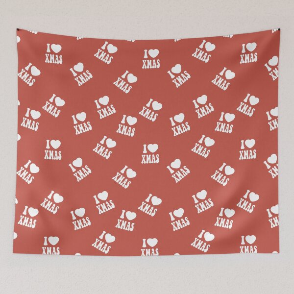 Item preview, I Love Xmas Red and White designed and sold by CoolYule.