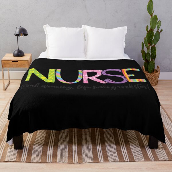 Item preview, Nurse Scrub Wearing, Life Saving Rockstar! designed and sold by IllustrT.