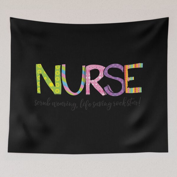 Item preview, Nurse Scrub Wearing, Life Saving Rockstar! designed and sold by IllustrT.