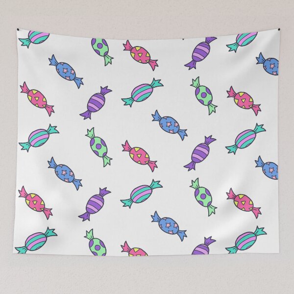 Item preview, cute pastel candy sticker pack designed and sold by moonbean-art.