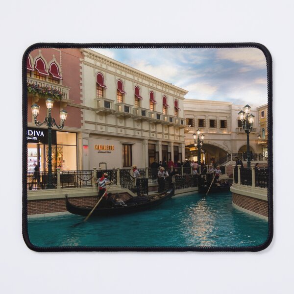 Item preview, It is Not Venice - Gondoliers on the Blue Canal designed and sold by Georgia Mizuleva.