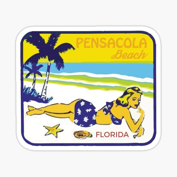 Item preview, Retro Pensacola Beach designed and sold by salty-lime.