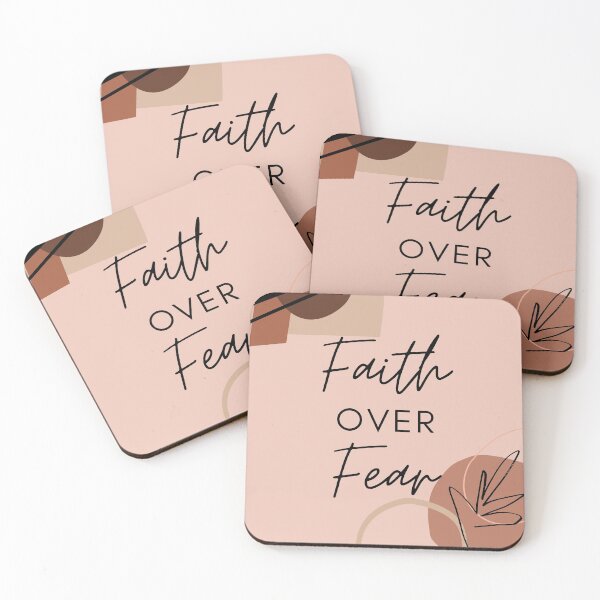 Item preview, Faith Over Fear Typography Aesthetic Quotes designed and sold by Trisha Banlasan.