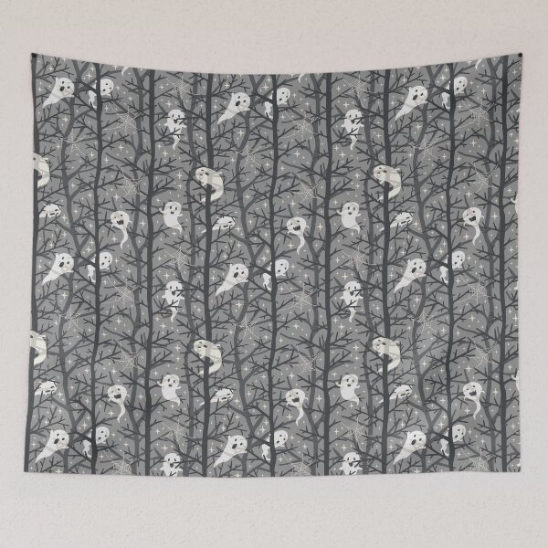 Item preview, little ghosts in the forest designed and sold by space-kitten.