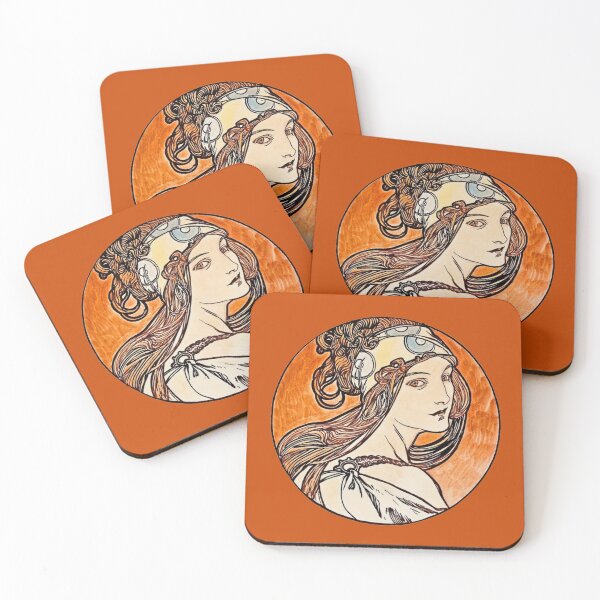 Item preview, Stained glass window for the facade of the Fouquet boutique by Alphonse Maria Mucha designed and sold by CristalleLisa.