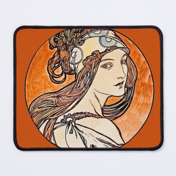 Item preview, Stained glass window for the facade of the Fouquet boutique by Alphonse Maria Mucha designed and sold by CristalleLisa.
