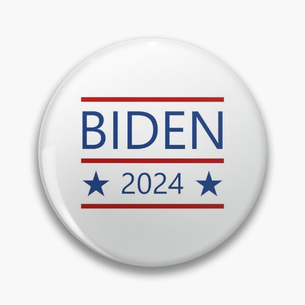 Item preview, Modern Joe Biden 2024 with Patriotic Red Lines Color designed and sold by TinyStarAmerica.