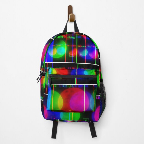 Artikelvorschau, 3D futuristisches rotes, blaues und grünes Retro-Mond-Design entworfen und verkauft von OutofFocusShop.