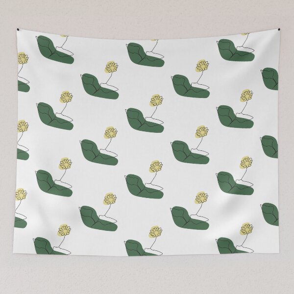 Item preview, Abstract Yellow and Geen Flower Drawing designed and sold by AsinusAS.