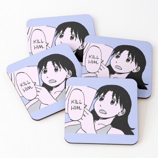 Item preview, I draw that panel of yukari sensei reading on the beach saying kill him / azumanga daioh designed and sold by RansRoom.