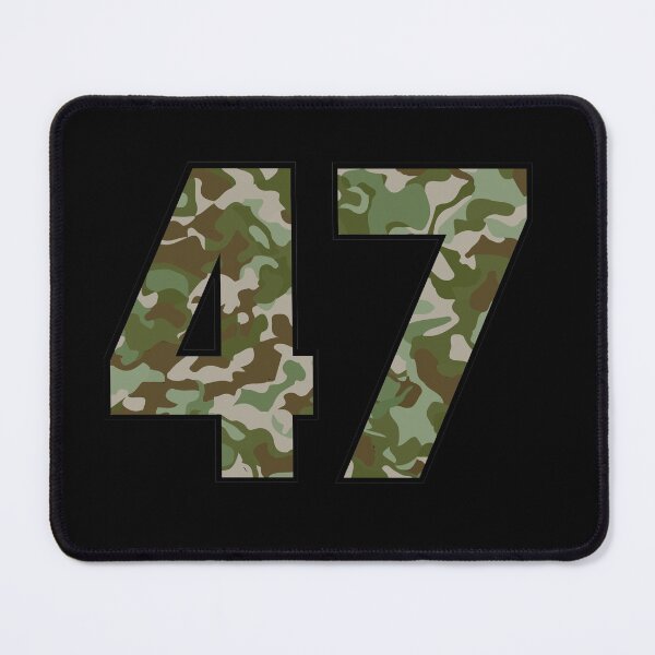 Item preview, Army Camo Number Forty-Seven Veteran Lucky Number 47 designed and sold by Urosek.