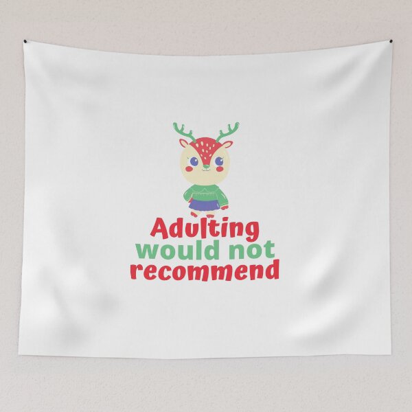 Item preview, adulting would not recommend designed and sold by The Craft  Deck.