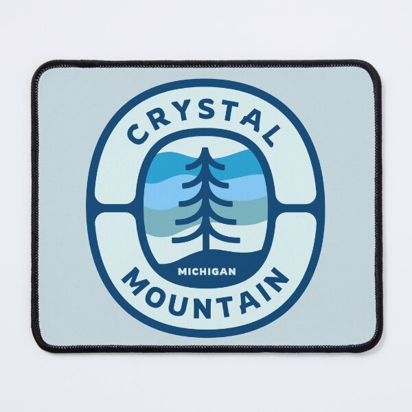 Item preview, Crystal Mountain Michigan MI Winter Hiking Tree Badge Roundlet designed and sold by palmettodigital.