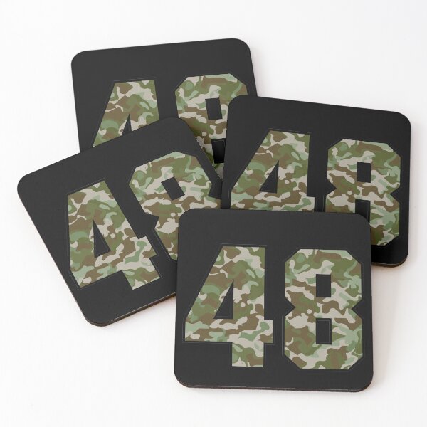 Item preview, Army Camo Number Forty-Eight Veteran Lucky Number 48 designed and sold by Urosek.
