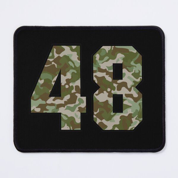 Item preview, Army Camo Number Forty-Eight Veteran Lucky Number 48 designed and sold by Urosek.