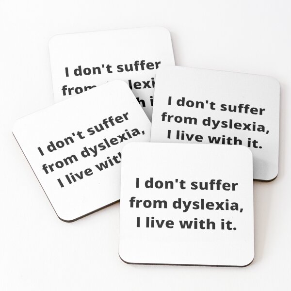 Item preview, I live with dyslexia  designed and sold by Thepoeticwine.