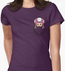 Pocket Toadette Women's Fitted T-Shirt