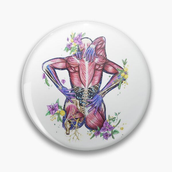 Item preview, Chronic Pain | Back Anatomy | Cosmic Floral Anatomy designed and sold by Karli Mogen.