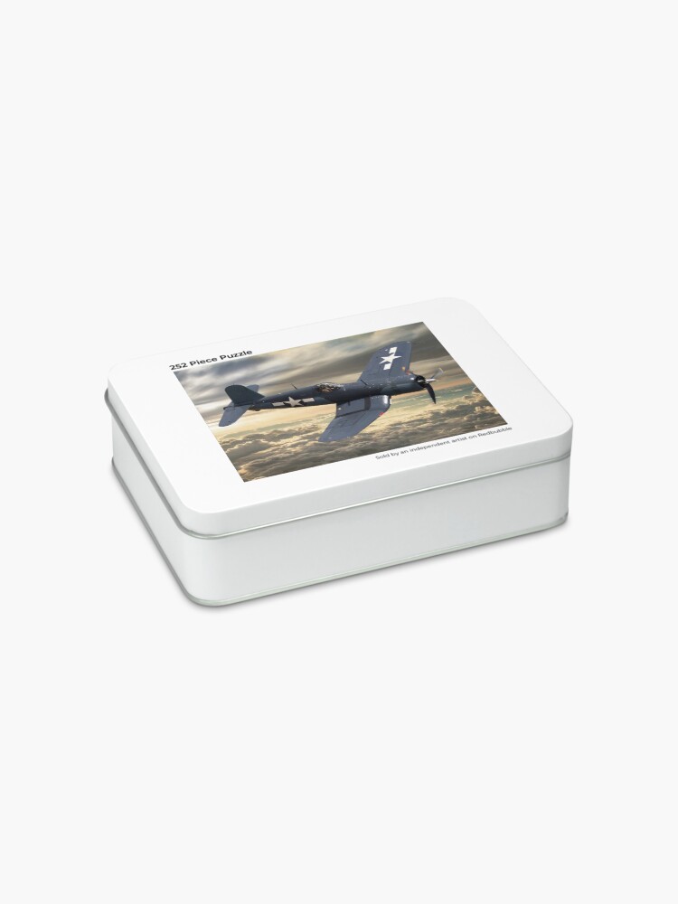 Thumbnail 2 of 3, Jigsaw Puzzle, F4U Corsair designed and sold by Sibo Miller.