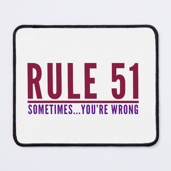 Item preview, Rule 51 Sometimes You're Wrong - Gibbs Rules - NCIS 2 designed and sold by aussieforgood.