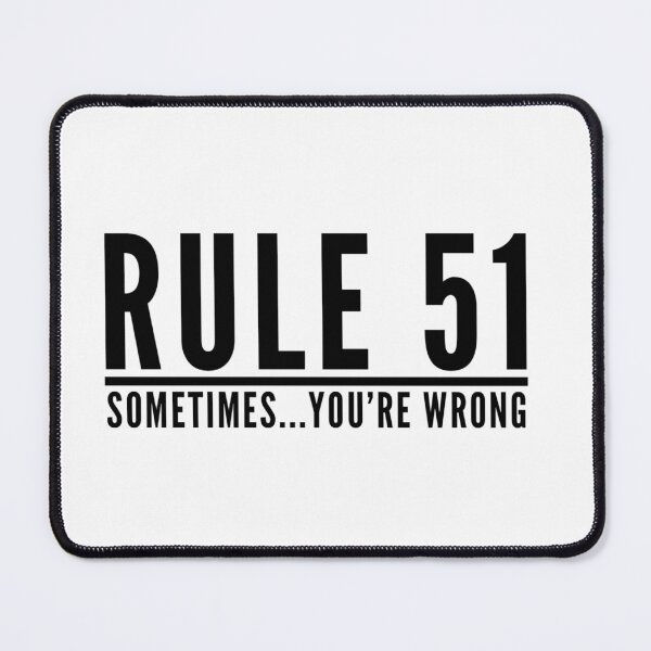 Item preview, Rule 51 Sometimes You're Wrong - Gibbs Rules - NCIS 3 designed and sold by aussieforgood.