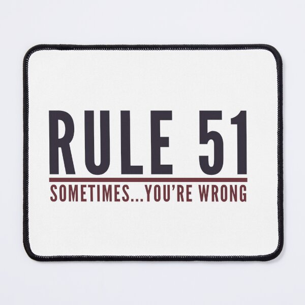 Item preview, Rule 51 Sometimes You're Wrong - Gibbs Rules - NCIS 4 designed and sold by aussieforgood.
