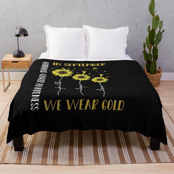 Item preview, In september we wear Gold Hashtag Childhood Cancer Awareness designed and sold by 0umStore.