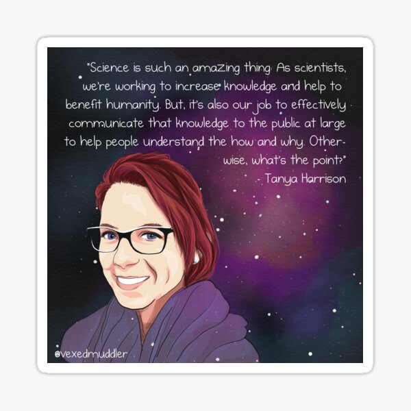 #SciComm100: Tanya Harrison Sticker