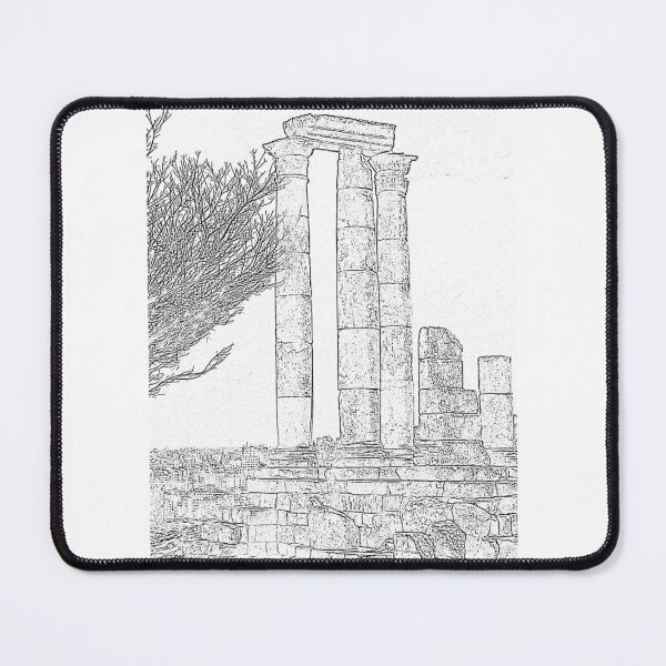 Item preview, Citadel - Amman - Jordan - Ancient Roman Ruins - Illustration designed and sold by aussieforgood.