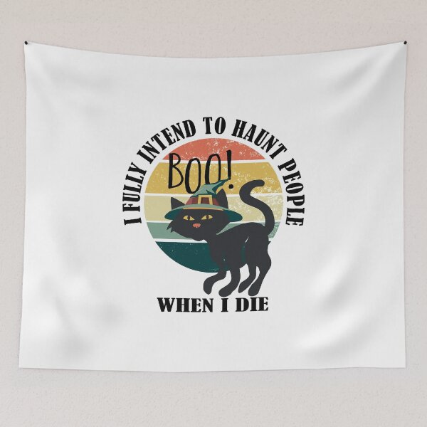 Item preview, I fully intend to haunt people when i die funny cat. designed and sold by HermitAlley.