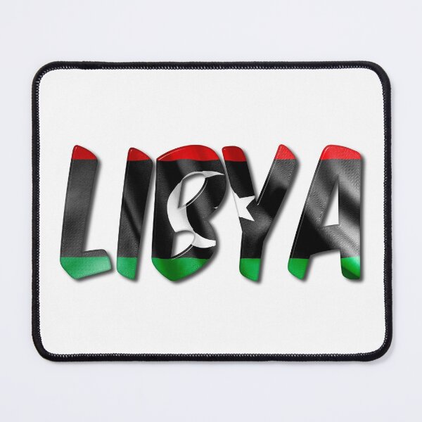 Item preview, Libya Word With Flag Texture designed and sold by MarkUK97.